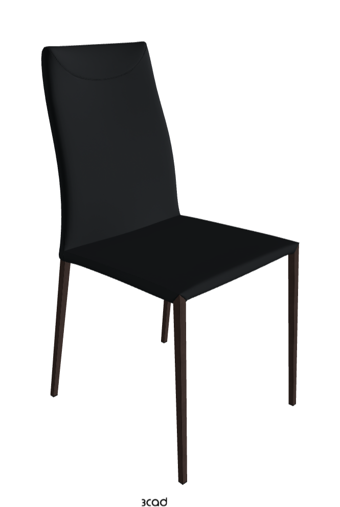 Maya Flex ML Dining Chair_Bronze Embossed_Soft Leather_Atlantico