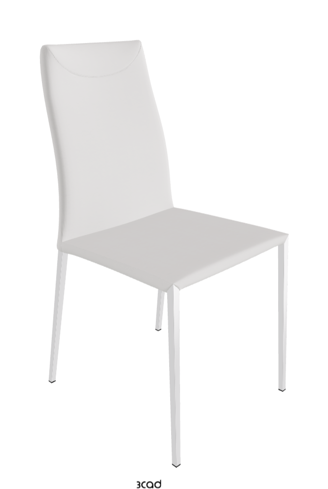 Maya Flex ML Dining Chair_Chrome_Soft Leather:_Canova