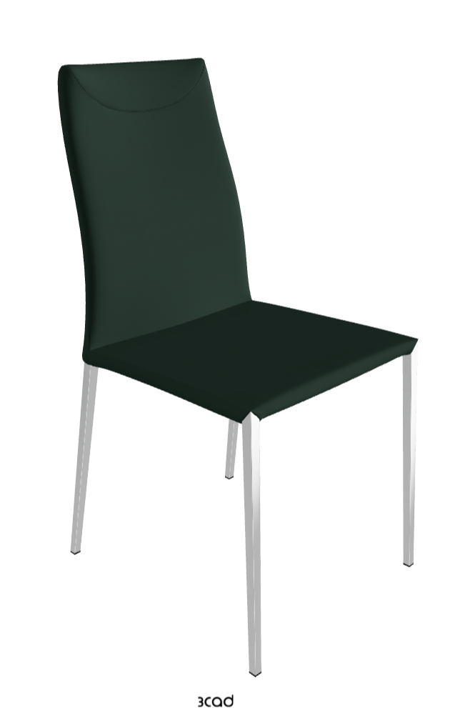 Maya Flex ML Dining Chair_Black Chrome_Soft Leather-_Sherwood