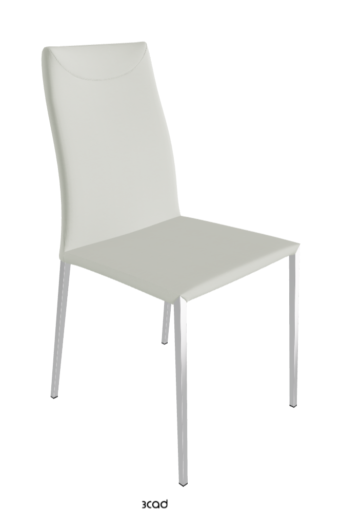 Maya Flex ML Dining Chair_Black Chrome_Soft Leather-_Artico