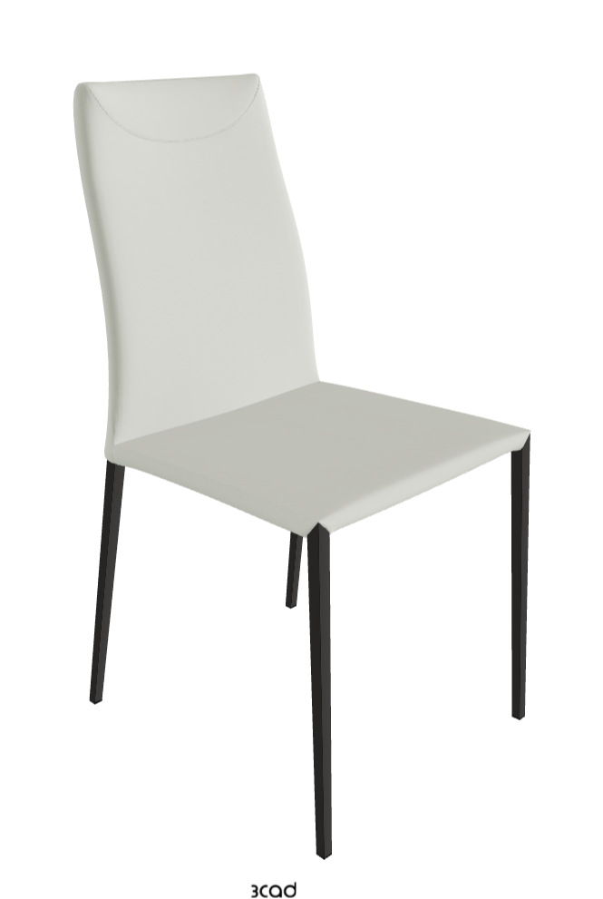 Maya Flex ML Dining Chair_Matt Graphite_Soft Leather_Artico
