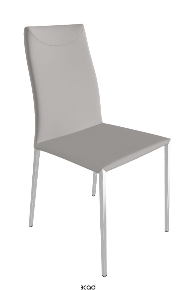 Maya Flex ML Dining Chair_Black Chrome_Soft Leather-_Nardo