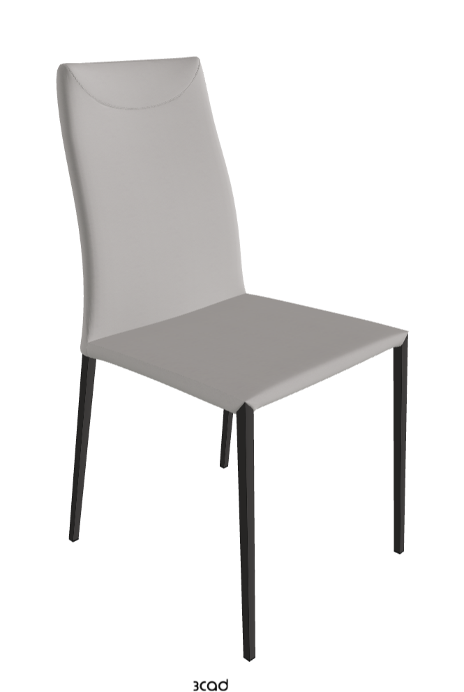 Maya Flex ML Dining Chair_Matt Graphite_Soft Leather_Nardo