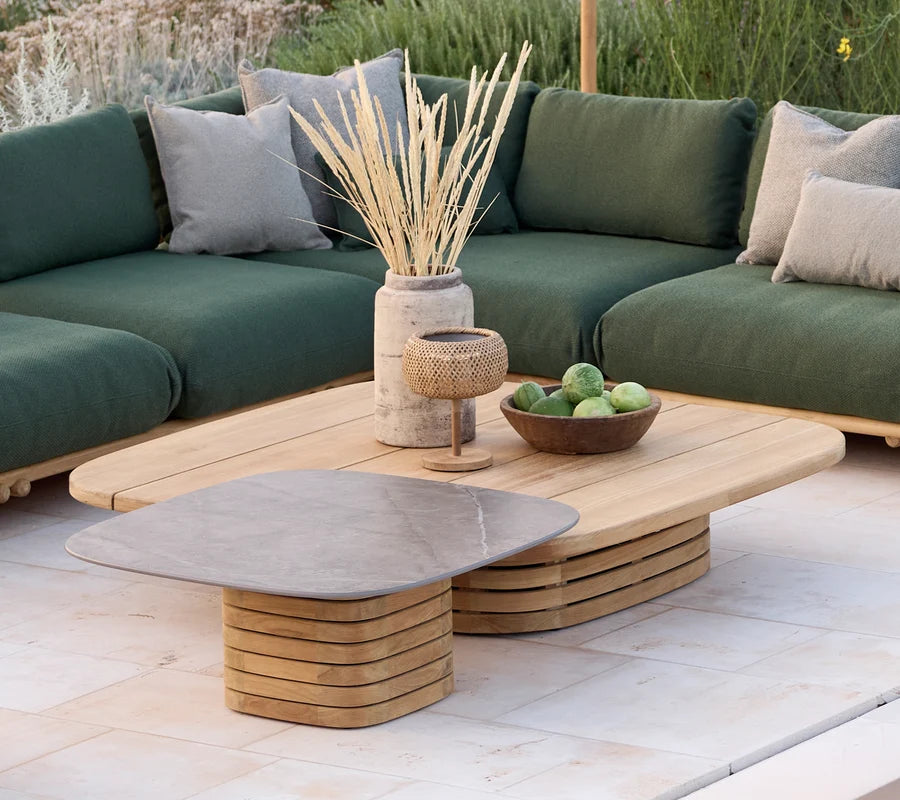 Cane-line Mellow coffee tables in square