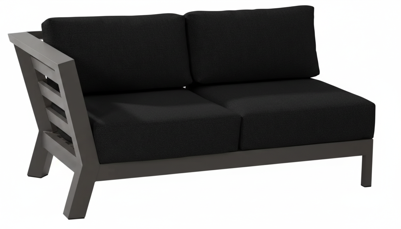 4 Seasons Outdoor Meteoro 5 seat left handed corner with 120cm teak table