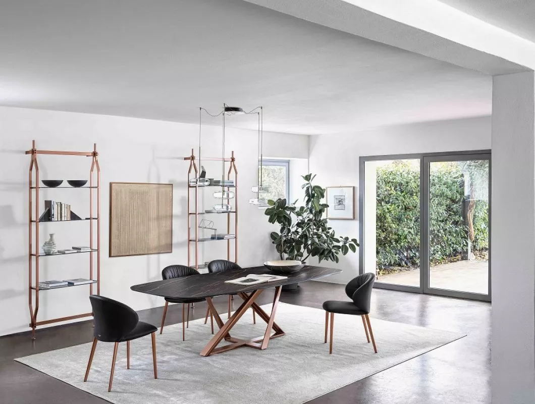 Bontempi Casa Millennium 53.89 Barrel Extension Dining Table
