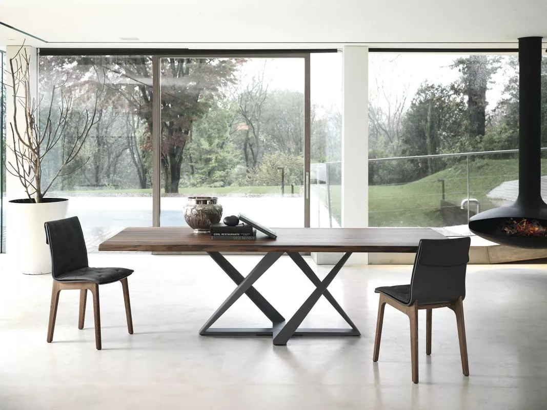 Bontempi Casa Millennium Rectangular Fix Dining Table | 54.76,52.50,20.56