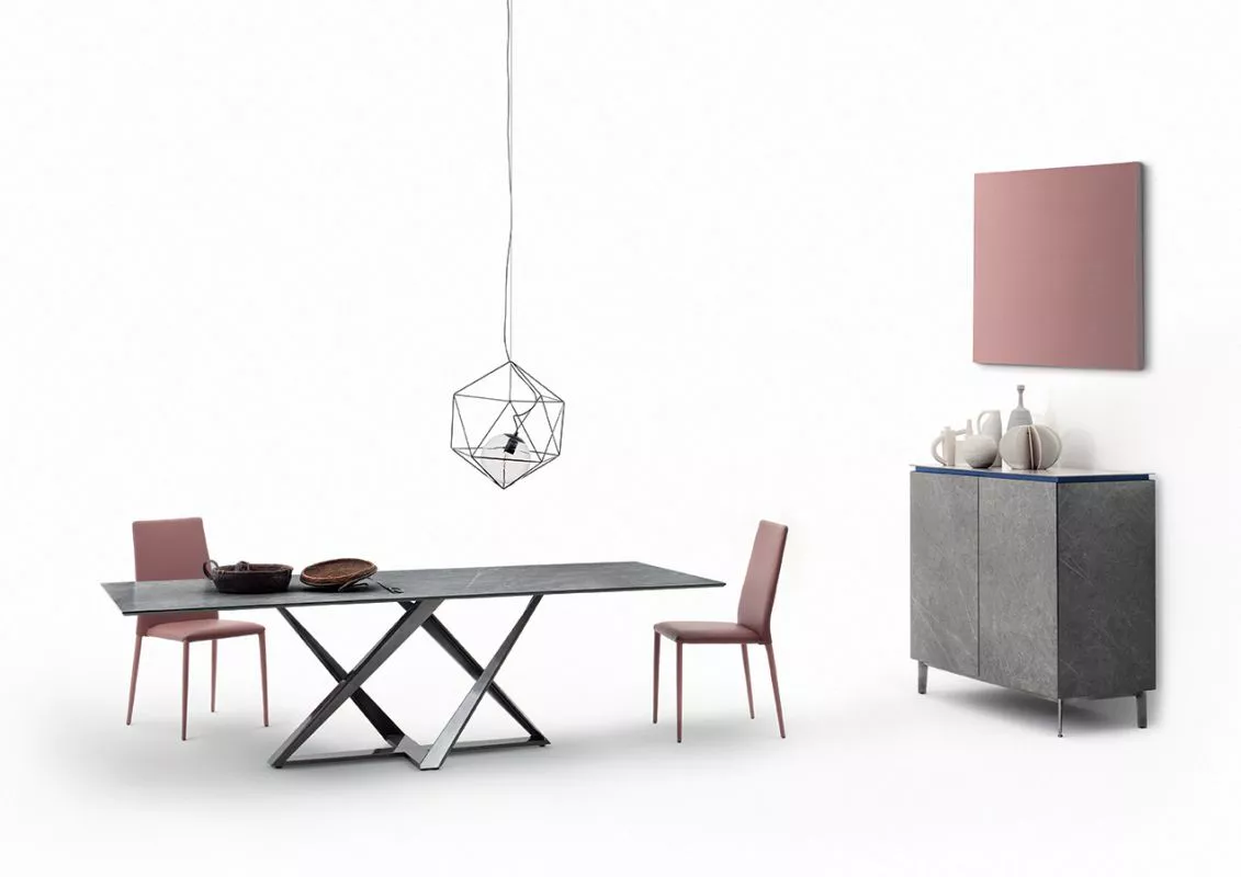 Bontempi Casa Millennium Rectangular Fix Dining Table | 20.36,54.75,52.49