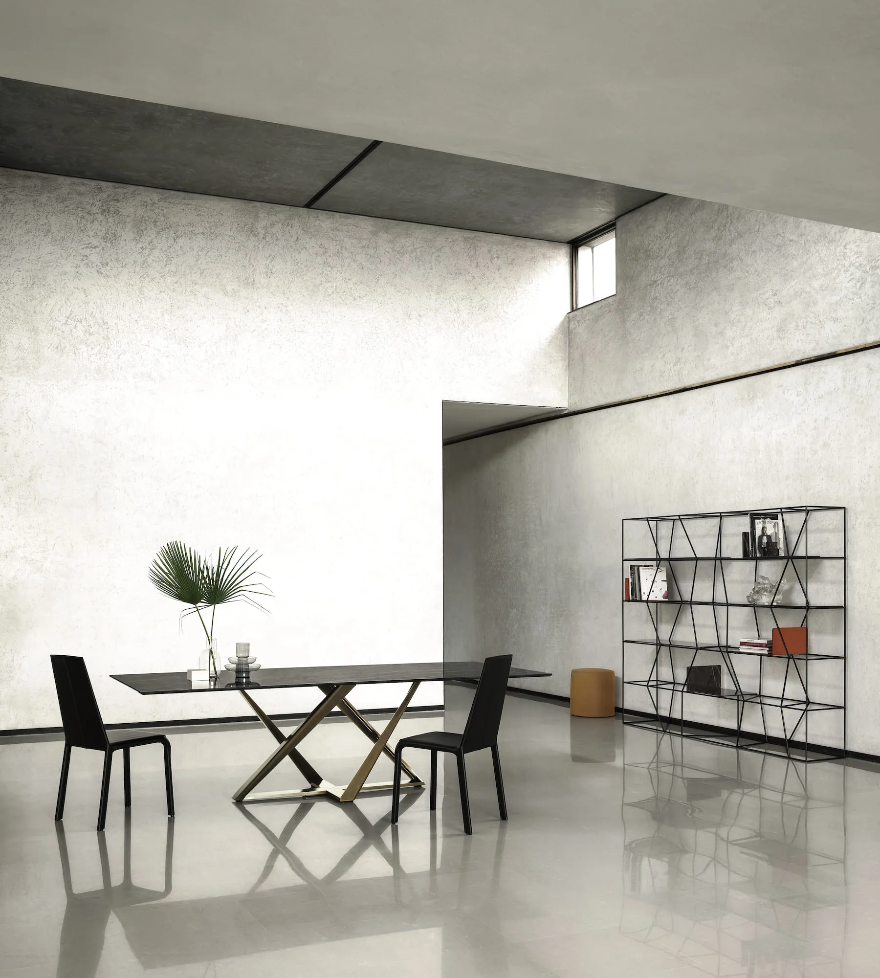 Bontempi Casa Millennium Rectangular Fix Dining Table | 54.76,52.50,20.56