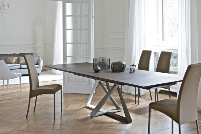 Bontempi Casa Millennium 20.66 Rectangular Extension Dining Table