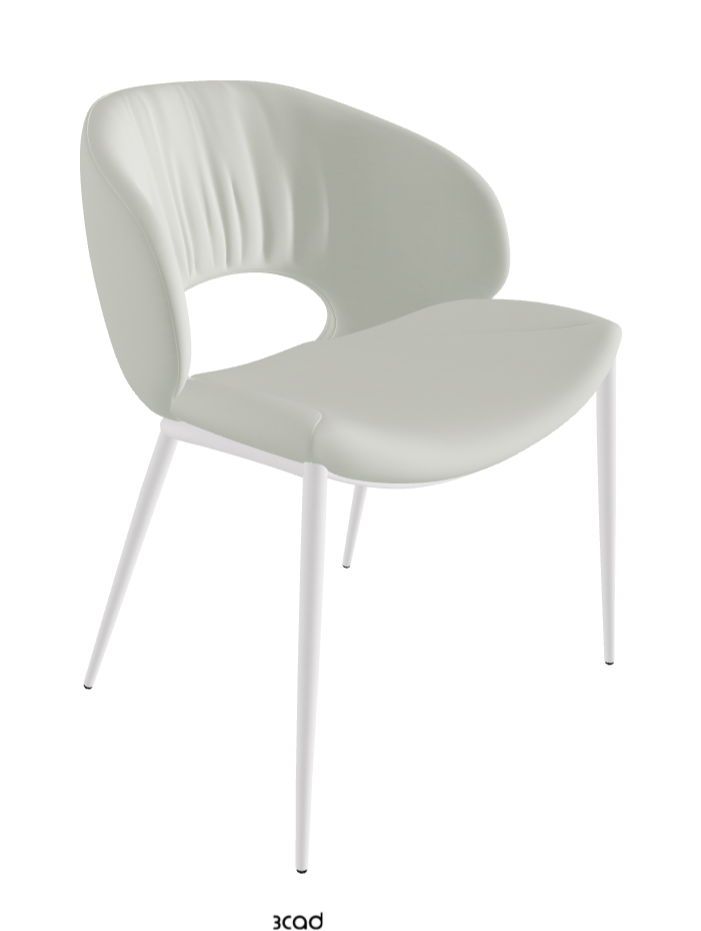Miranda ML Dining Chair_Pearl Embossed_Soft Leather_Artico