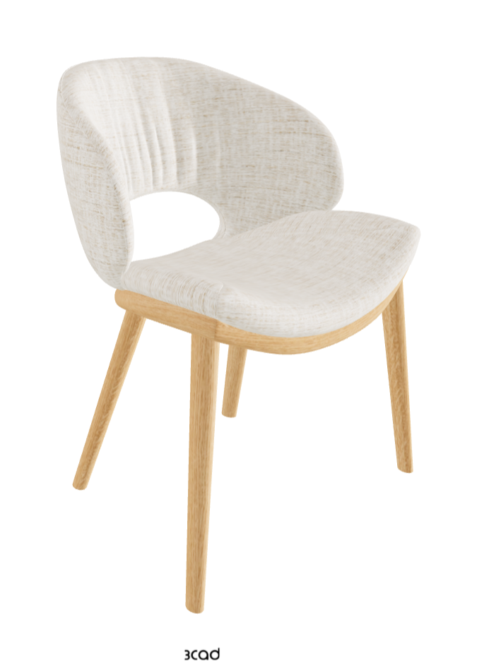 Miranda Wood Dining Chair_Natural Ashwood_Fabric_B610