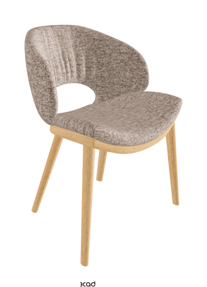 Miranda Wood Dining Chair_Natural Ashwood_Fabric_B731