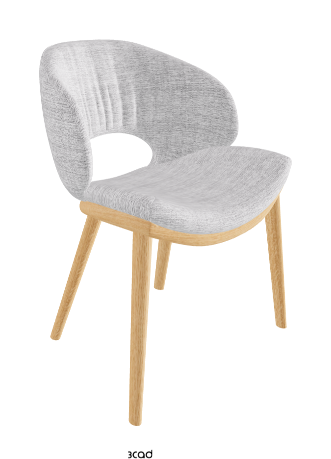 Miranda Wood Dining Chair_Natural Ashwood_Fabric_B810