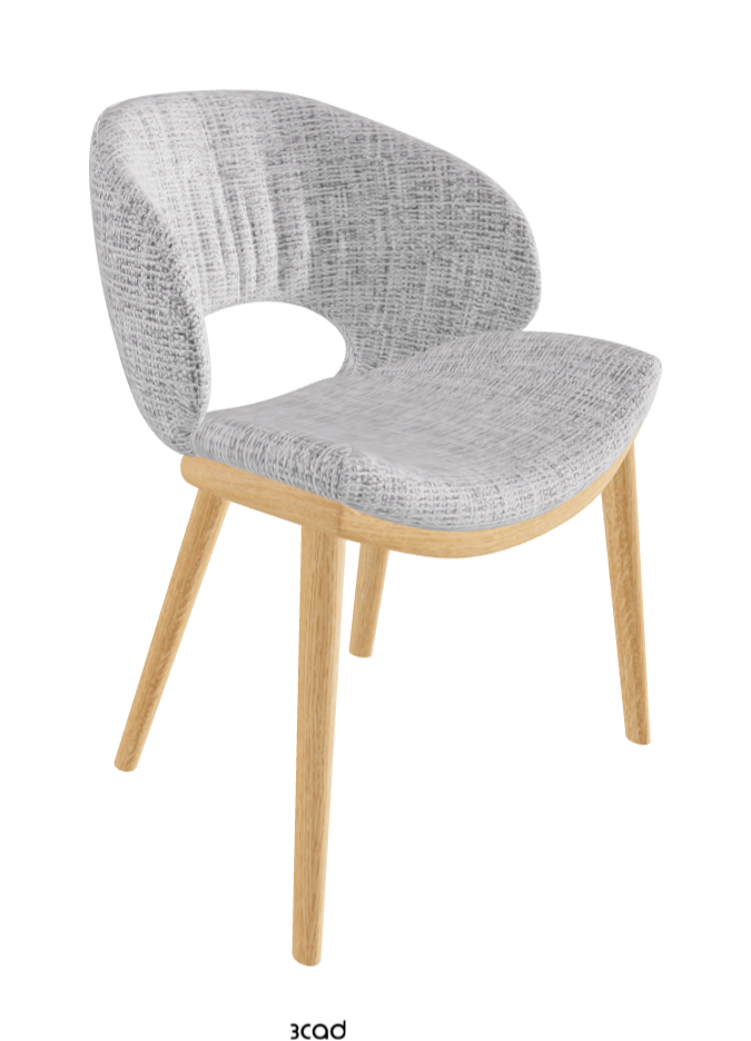 Miranda Wood Dining Chair_Natural Ashwood_Fabric_B811