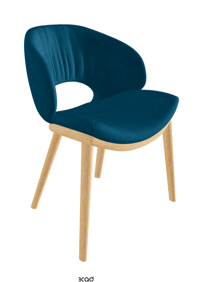 Miranda Wood Dining Chair_Natural Ashwood_Fabric_B928