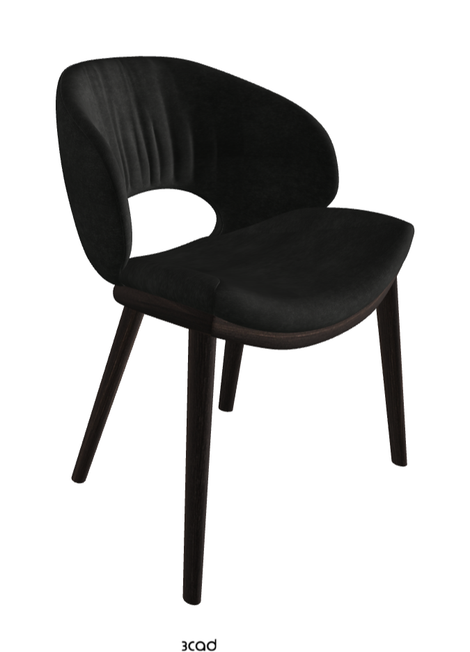 Miranda Wood Dining Chair_Burned Oak Stained Ashwood_Fabric_B932