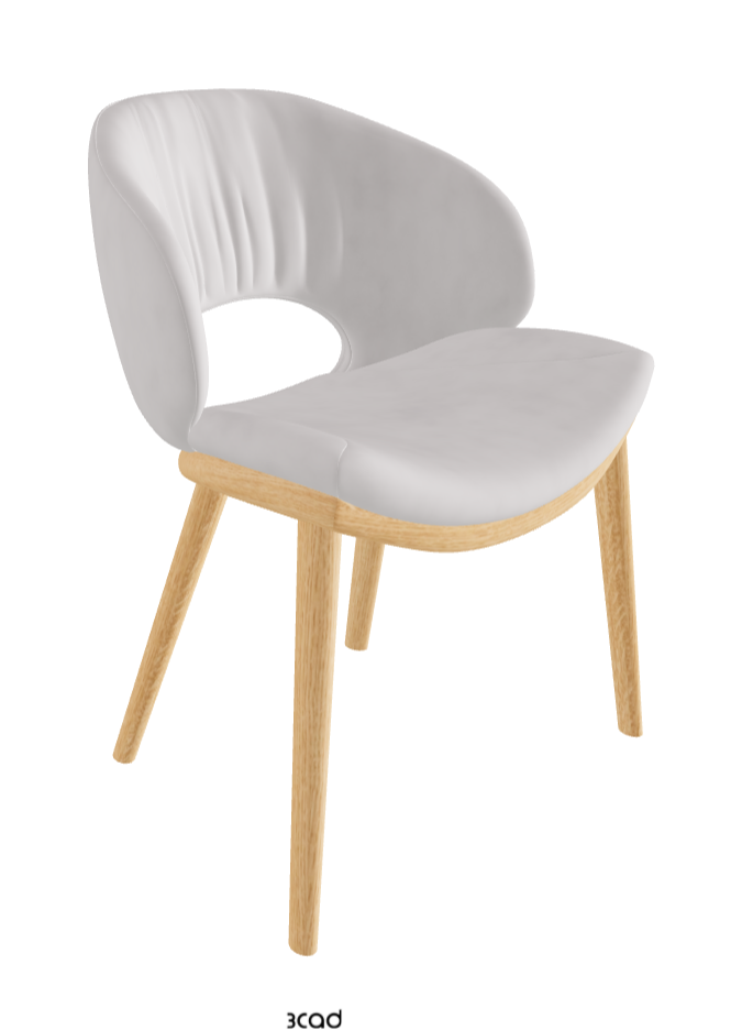 Miranda Wood Dining Chair_Natural Ashwood_Micro Nubuk_White