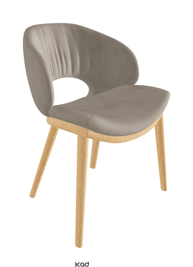 Miranda Wood Dining Chair_Natural Ashwood_Micro Nubuk_Shadow