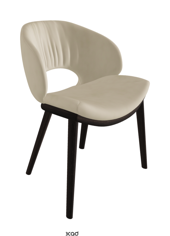 Miranda Wood Dining Chair_Burned Oak Stained Ashwood_Micro Nubuk_Sand