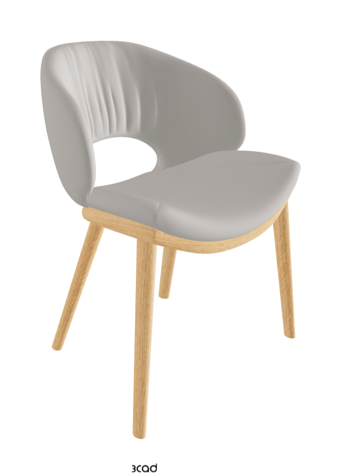 Miranda Wood Dining Chair_Natural Ashwood_Soft Leather_Dakota