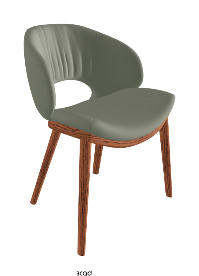 Miranda Wood Dining Chair_Canaletto Walnut Stained Ashwood_Soft Leather_Cenere
