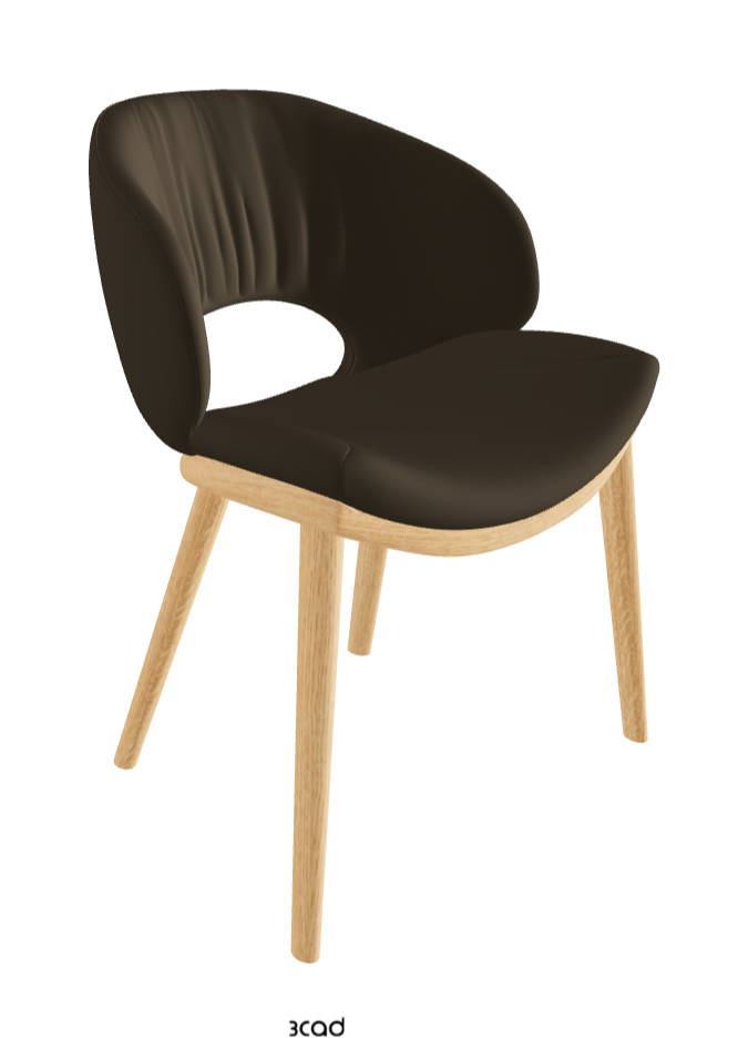 Miranda Wood Dining Chair_Natural Ashwood_Soft Leather_Bruno