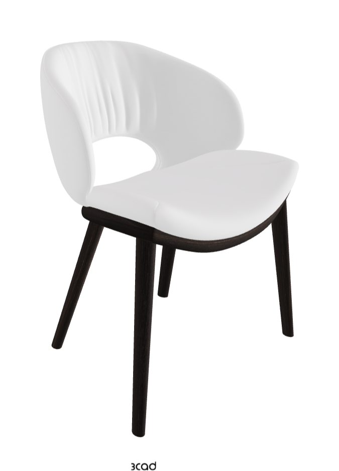 Miranda Wood Dining Chair_Burned Oak Stained Ashwood_Soft Leather_Bianco
