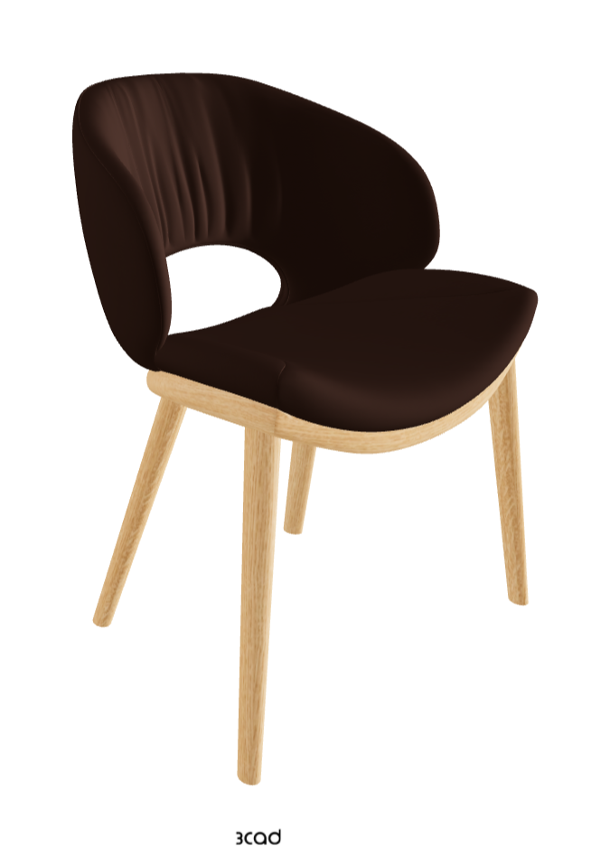 Miranda Wood Dining Chair_Natural Ashwood_Soft Leather_Tabacco