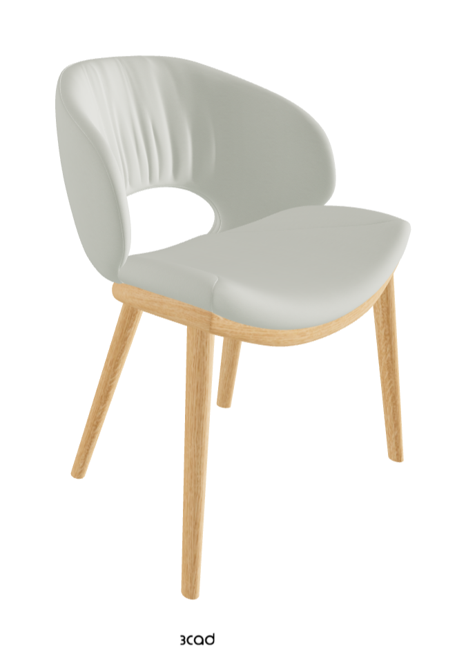 Miranda Wood Dining Chair_Natural Ashwood_Soft Leather_Artico
