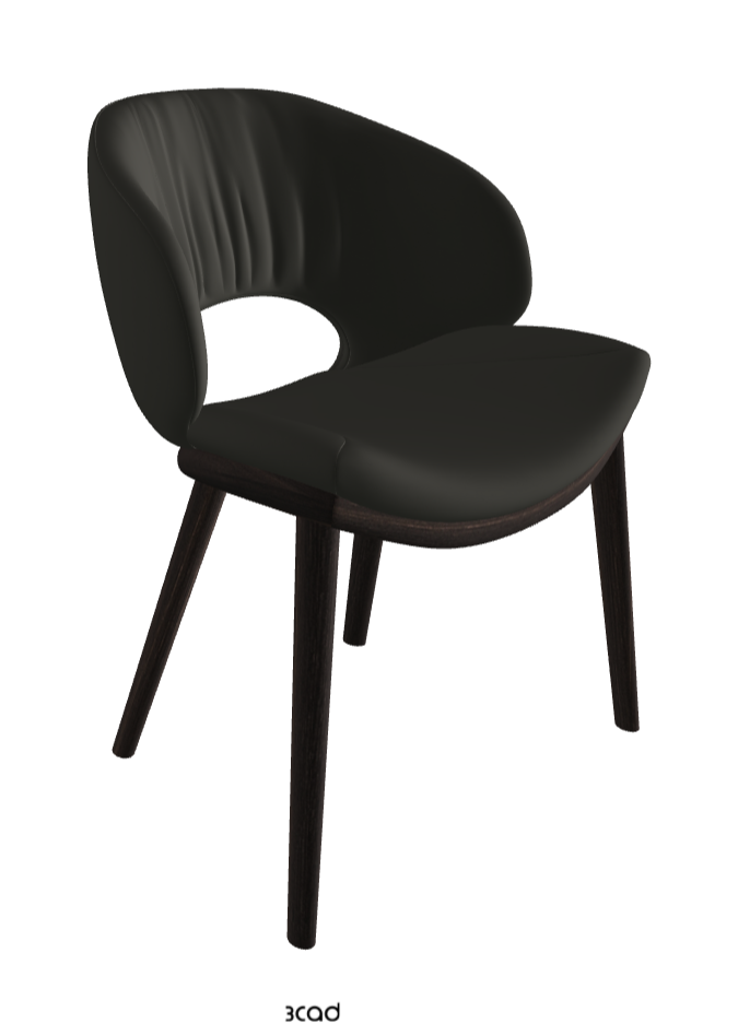 Miranda Wood Dining Chair_Burned Oak Stained Ashwood_Synthetic Leather_London