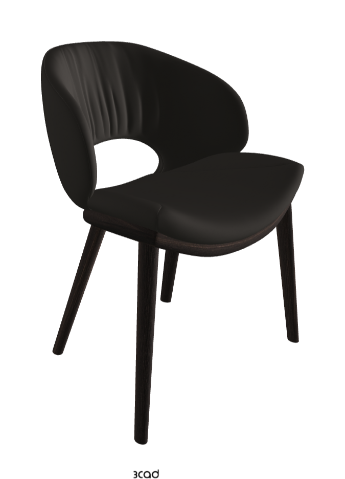 Miranda Wood Dining Chair_Burned Oak Stained Ashwood_Synthetic Leather_Ardesia