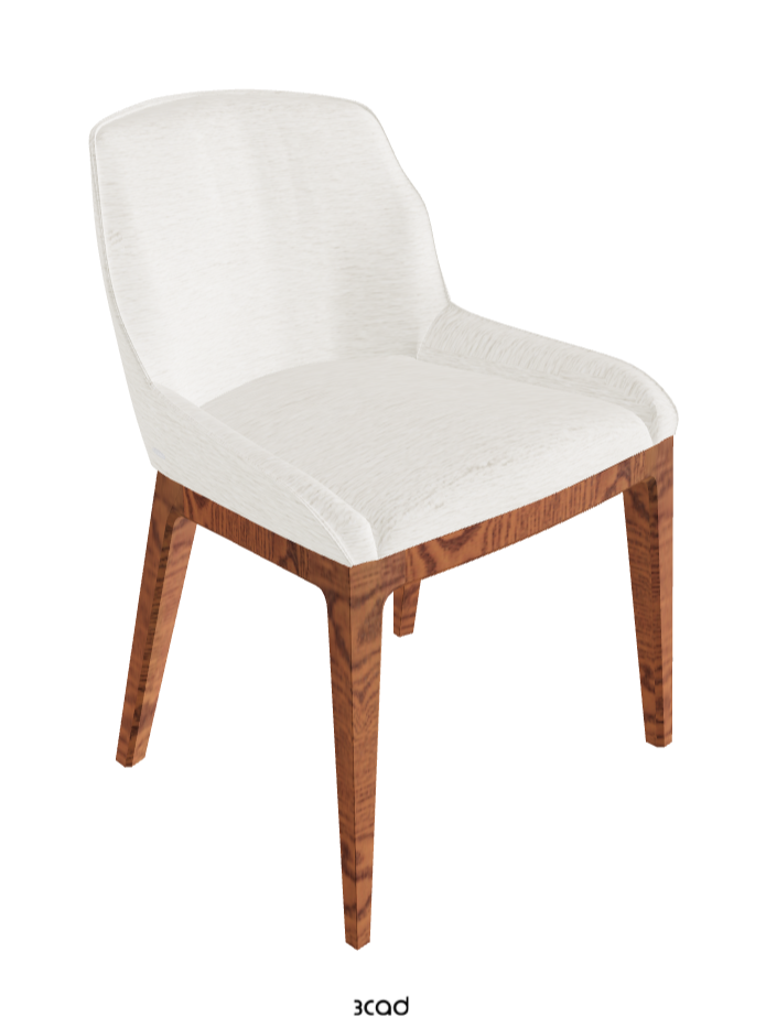Musa Dining Chair_Canaletto Walnut Stained Ashwood_Fabric_B240