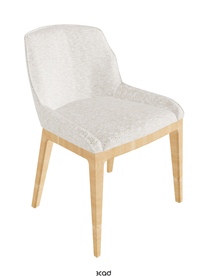 Musa Dining Chair_Natural Ashwood_Fabric_B241