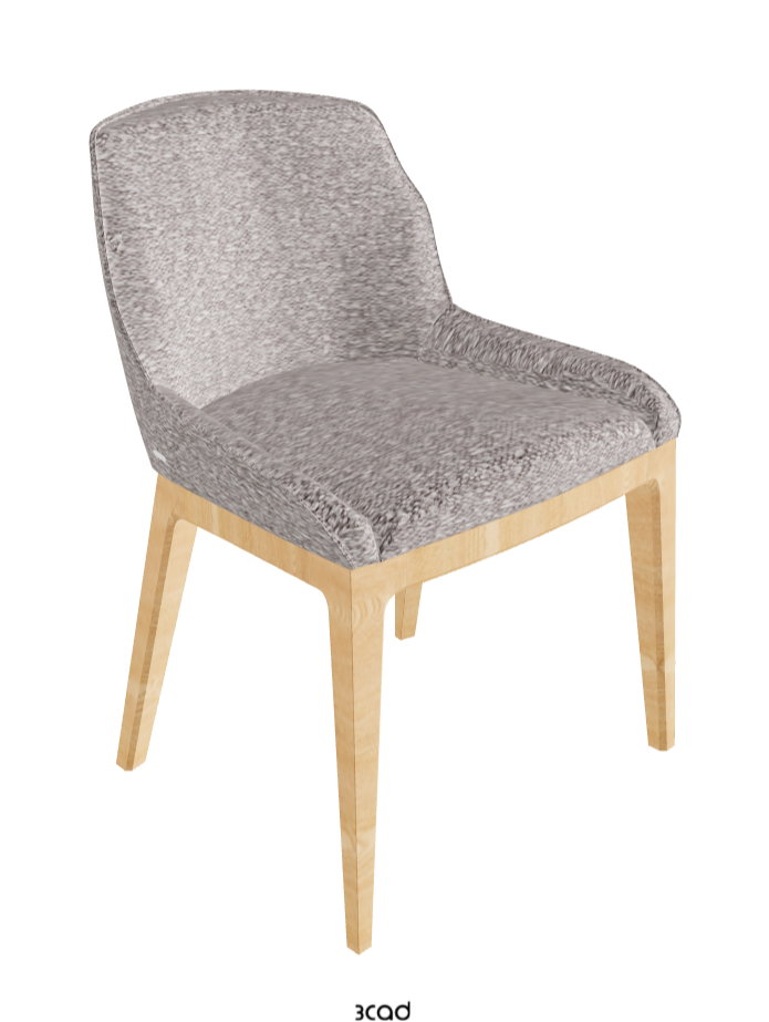 Musa Dining Chair_Natural Ashwood_Fabric_B243