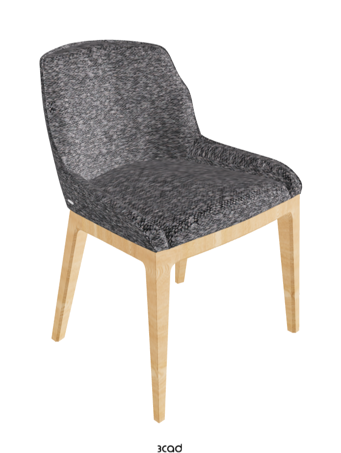 Musa Dining Chair_Natural Ashwood_Fabric_B244