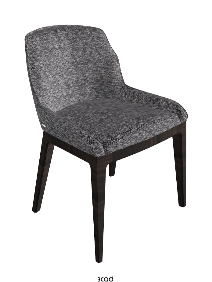 Musa Dining Chair_Burned Oak Stained Ashwood_Fabric_B244