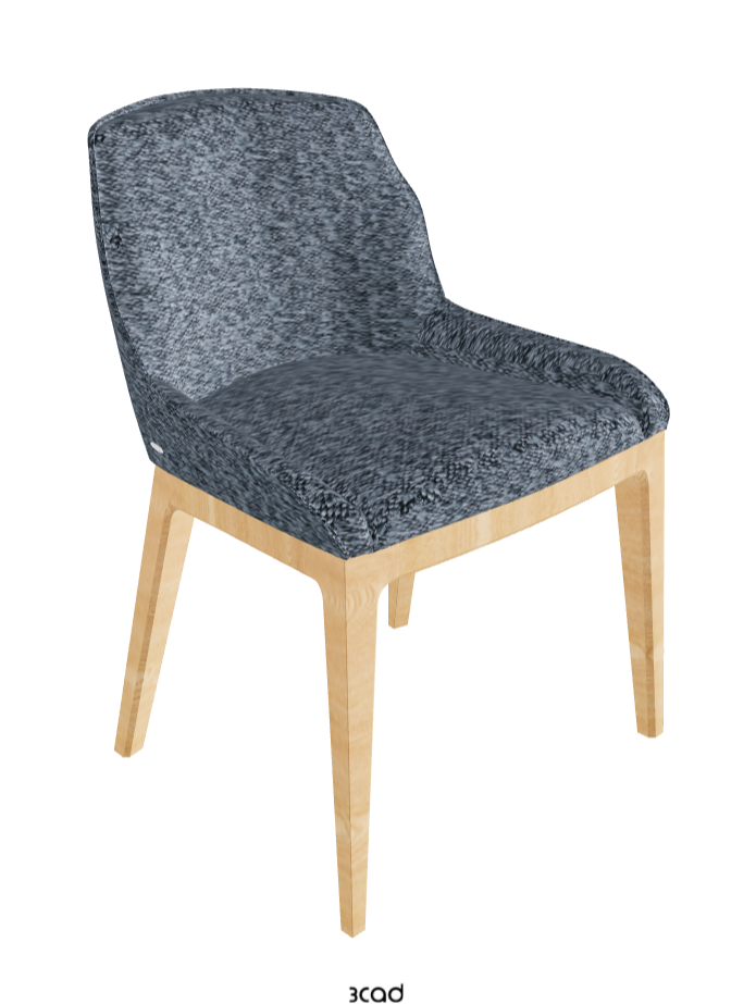 Musa Dining Chair_Natural Ashwood_Fabric_B245