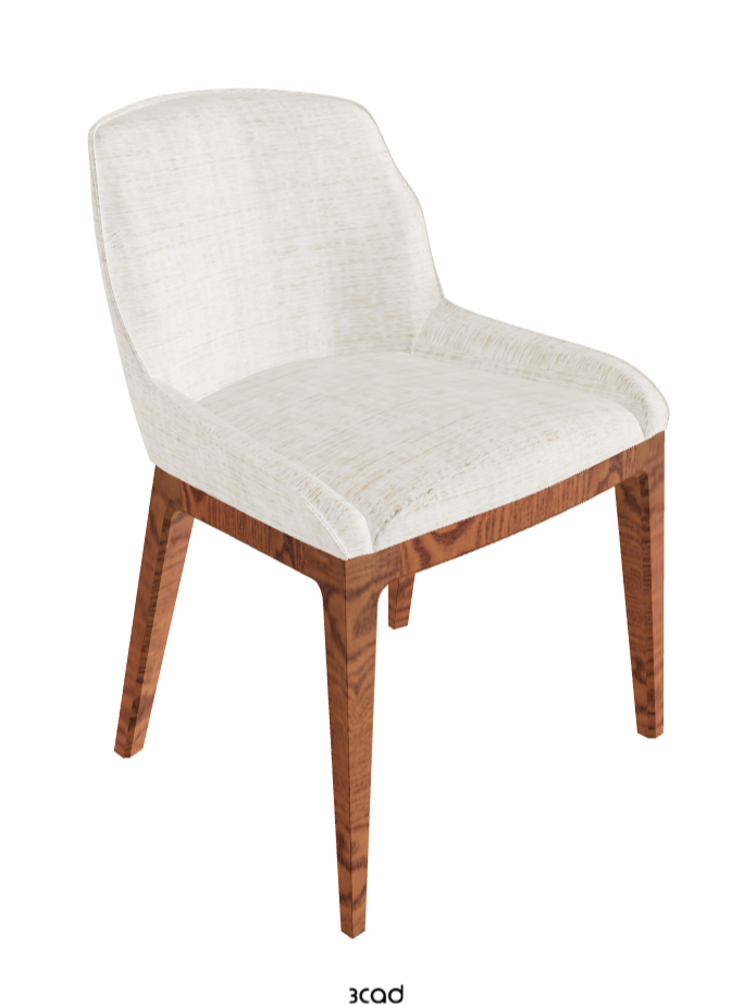 Musa Dining Chair_Canaletto Walnut Stained Ashwood_Fabric_B610
