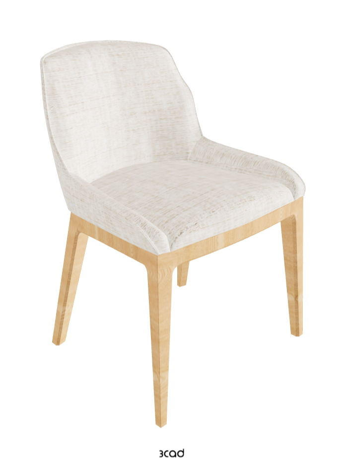 Musa Dining Chair_Natural Ashwood_Fabric_B610