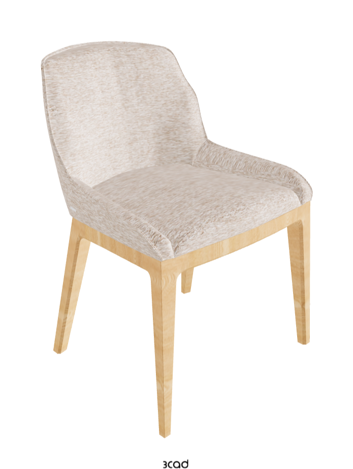 Musa Dining Chair_Natural Ashwood_Fabric_B732