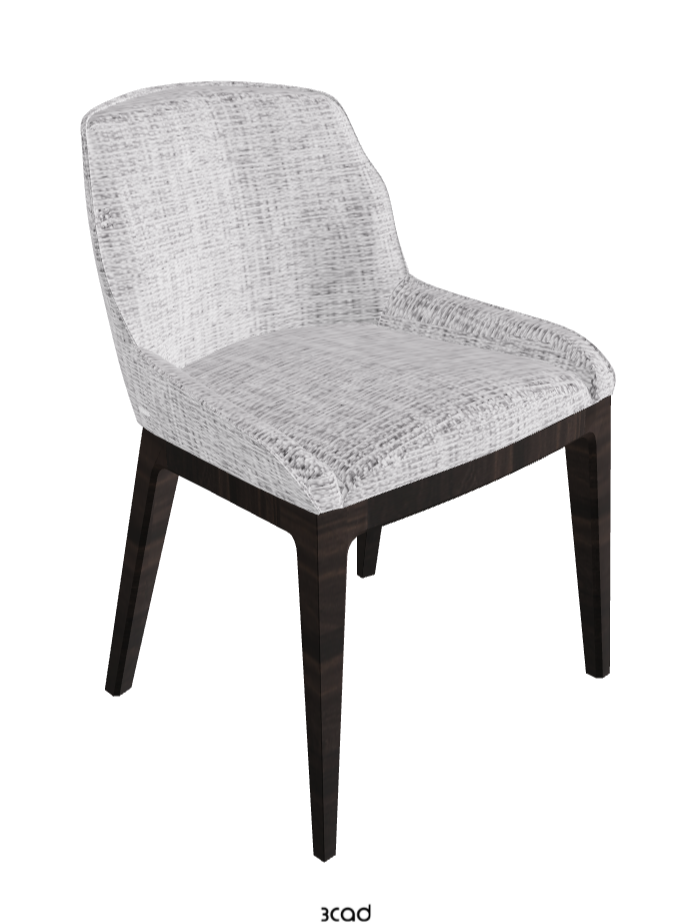 Musa Dining Chair_Burned Oak Stained Ashwood_Fabric_B811