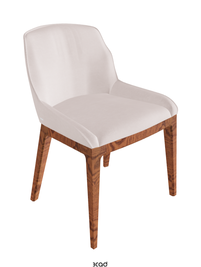 Musa Dining Chair_Canaletto Walnut Stained Ashwood_Fabric_B923