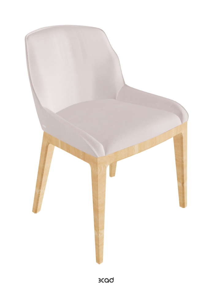 Musa Dining Chair_Natural Ashwood_Fabric_B923