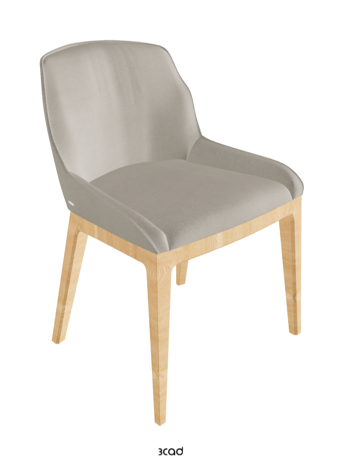 Musa Dining Chair_Natural Ashwood_Fabric_B924
