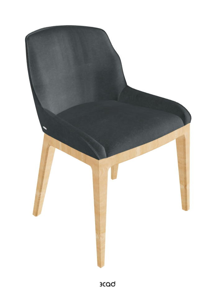 Musa Dining Chair_Natural Ashwood_Fabric_B927