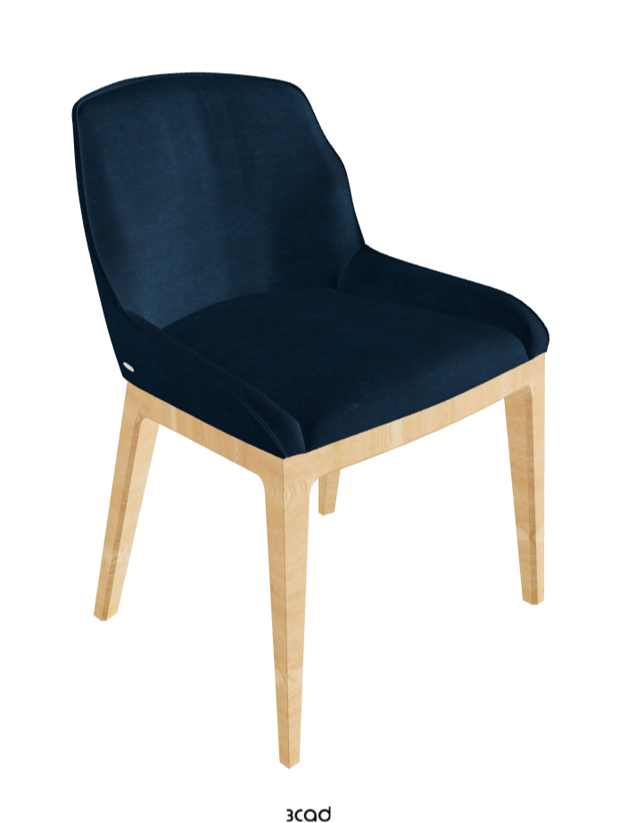 Musa Dining Chair_Natural Ashwood_Fabric_B929