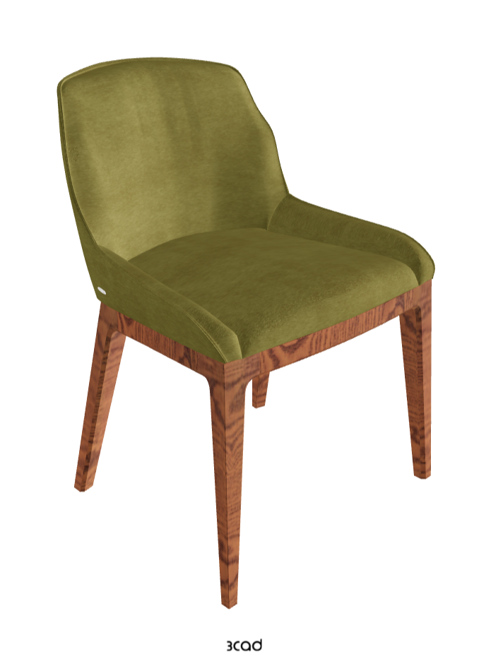 Musa Dining Chair_Canaletto Walnut Stained Ashwood_Fabric_B931
