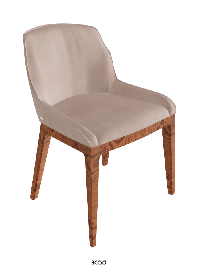Musa Dining Chair_Canaletto Walnut Stained Ashwood_Micro Nubuk_Dusty Rose
