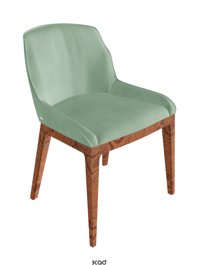 Musa Dining Chair_Canaletto Walnut Stained Ashwood_Micro Nubuk_Mint